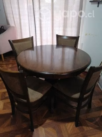 Juego de comedor 4 sillas extensible