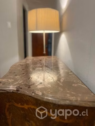 Cómoda Luis xv con marmol bronce y marqueteria - Imagen 4