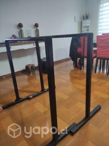 Barras paralelas para ejercicios de calistenia
