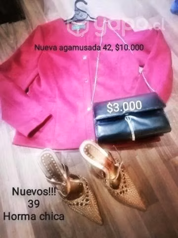 Chaqueta 42, zapatos y cartera nuevo