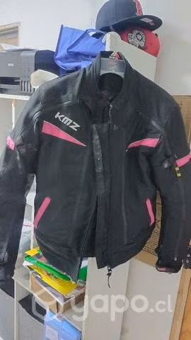 Chaqueta moto mujer