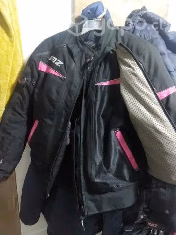 Chaqueta moto mujer