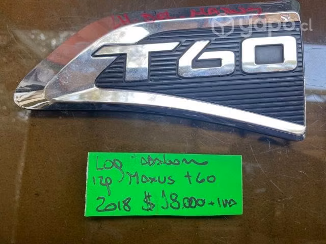 Logo tapabarro delantero izquierdo Maxus T60 2018