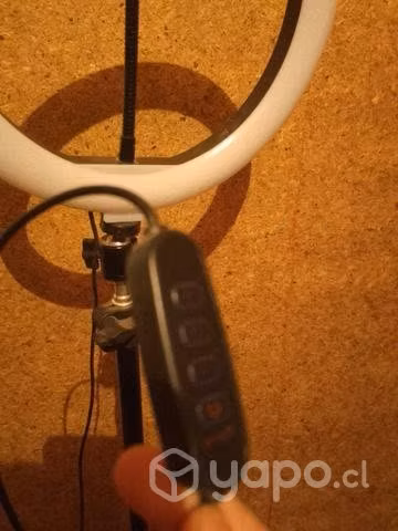Aro de luz con tripode conversable
