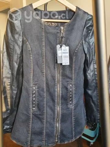 Chaqueta mezclilla y ecocuero - Imagen 4