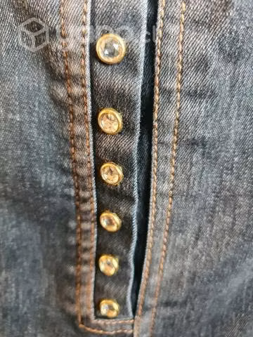 Chaqueta mezclilla y ecocuero - Imagen 3