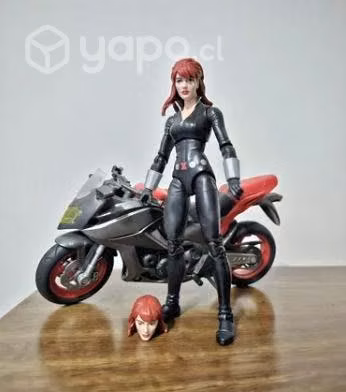 Marvel Legends Black Widow Con Moto Avengers - Imagen 3