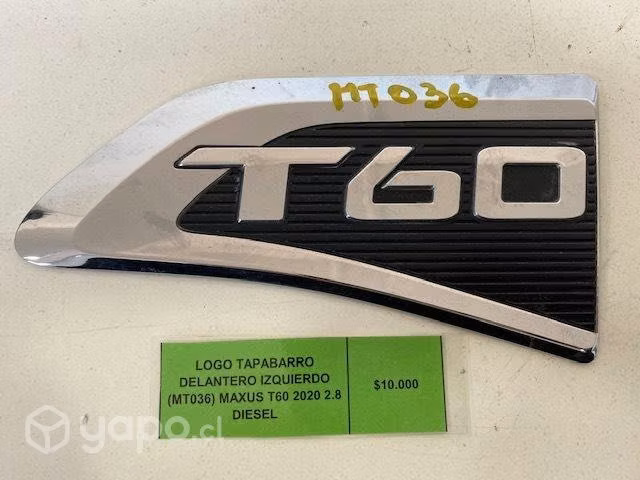 Logo tapabarro del izq (MT036) Maxus T60 2020