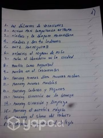 Película Canta con nosotros 101 notas vhs