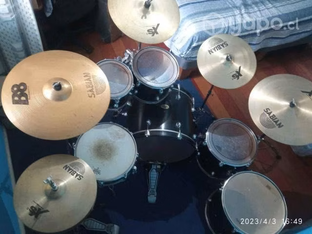 Batería target + 5 platos sabian - Imagen 2