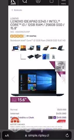 Notebook Lenovo