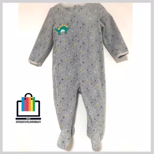 Pijama Entero con Cierre Diseño Dinosaurio - Imagen 2