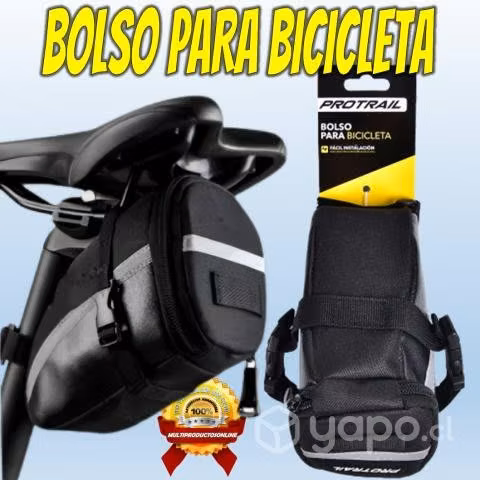 Bolso Para Sillin De Bicicleta Facil Instalación