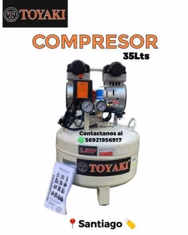 Compresor Silencioso Toyaki 35Lts Delivery grat