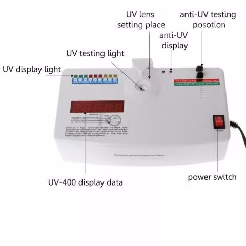 Detector de rayos ultravioleta de lente óptica, me - Imagen 4