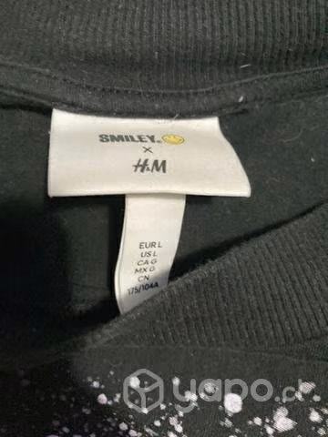 Polera Smiley x H&M Talla L - Imagen 2