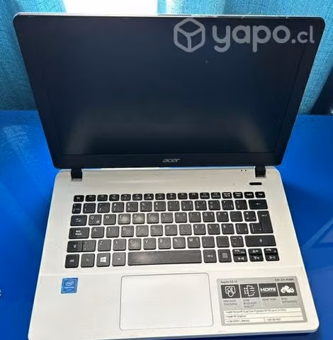 Notebook acer blanco