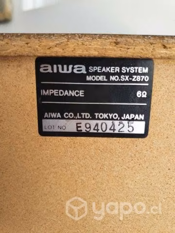 Parlantes Aiwa SX-Z870