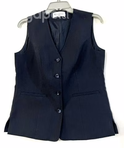 Chalequin Entallado Marca Scappini Talla 40 Azul