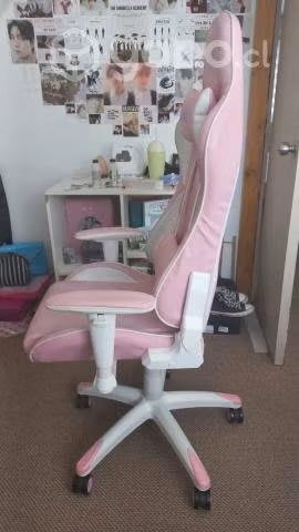 Silla gamer profesional color rosa