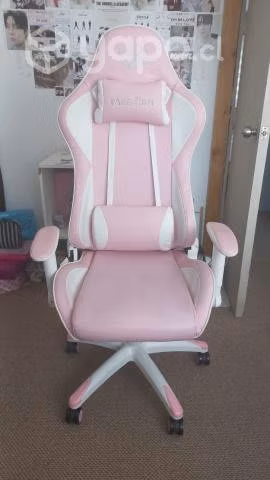 Silla gamer profesional color rosa