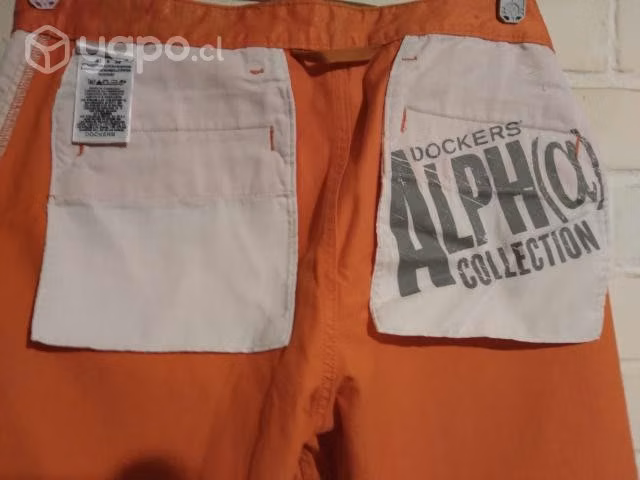 Pantalon Dockers Alpha Collection Naranjo 33x32