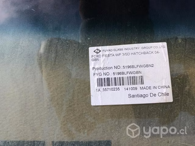 Parabrisas Delantero Ford Fiesta 2009 al 2014 - Imagen 4