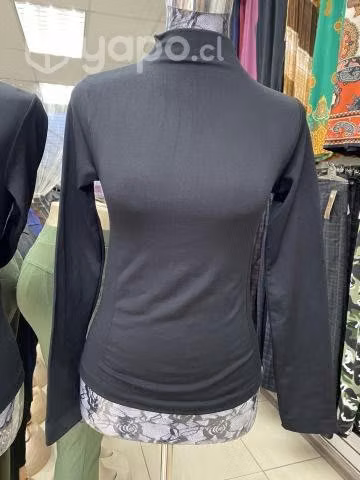 Camiseta Mujer de Polar Cuello Largo
