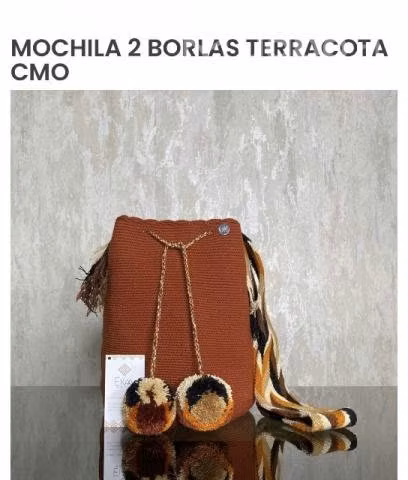Mochila wayuu tejida colombiana