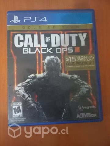 Juego de pley 4 call of duty black ops 3