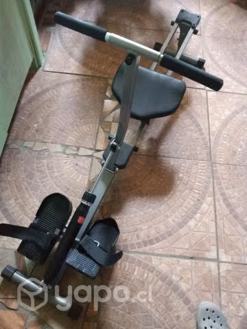 Remadora para ejercicio aeróbico ajustable y visor