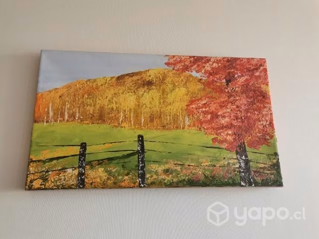 Cuadro paisaje otoñal