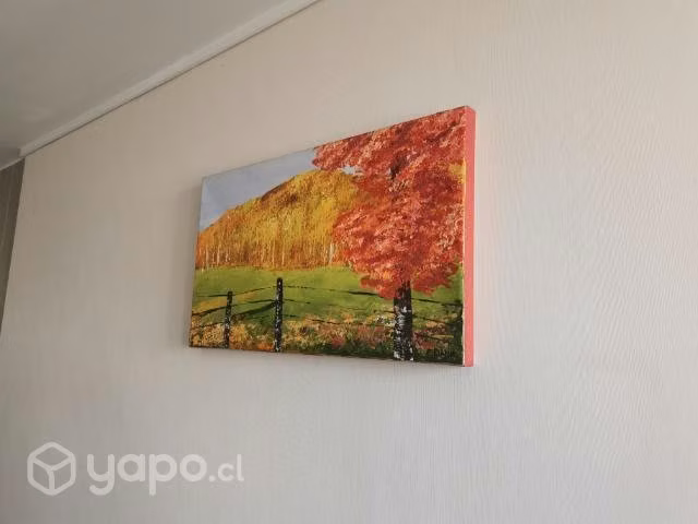 Cuadro paisaje otoñal - Imagen 5