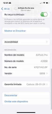 AirPods Pro 2 con garantía apple