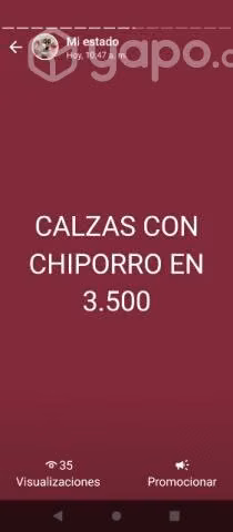 Calzas con chiporro