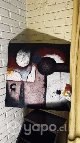 Cuadro pintado oleo 50x50 - Imagen 2