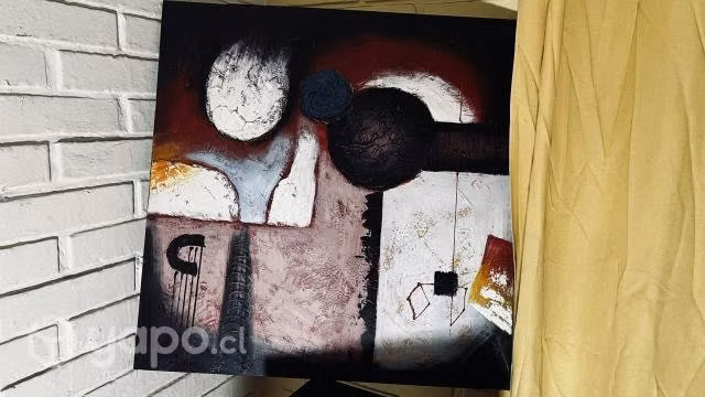 Cuadro pintado oleo 50x50