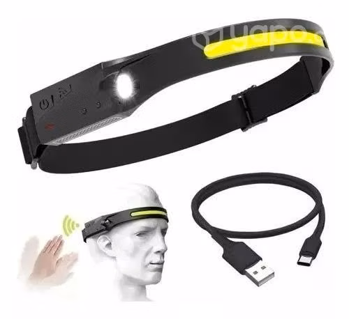Linterna Led Frontal De Cintillo Cabeza Recargable