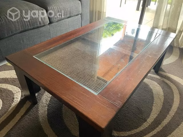 mesa de centro de madera