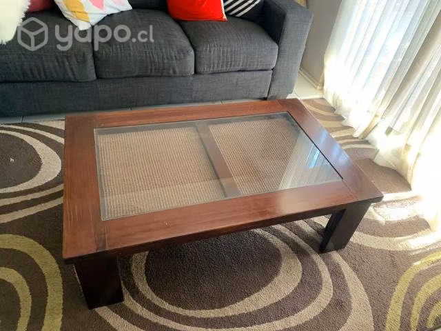 mesa de centro de madera