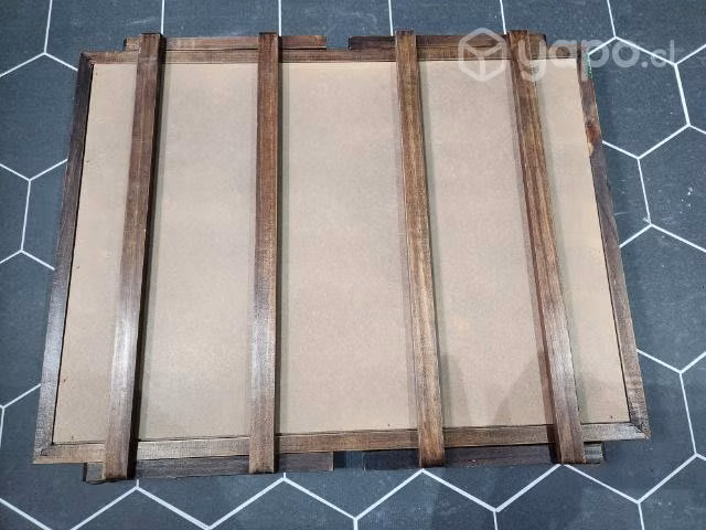Bandeja madera vidrio plegable