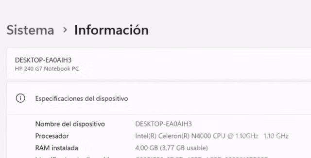 Notebook hp - Imagen 2