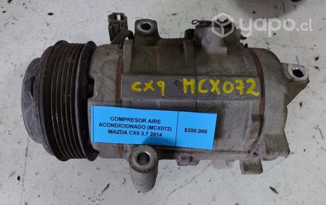 Compresor Aire Acondicionado Mazda CX9 3.7 2014