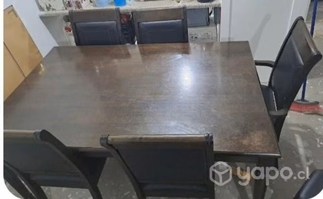 Comedor rectangular de madera