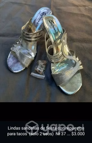 Vestido fiesta y sandalias como nuevas
