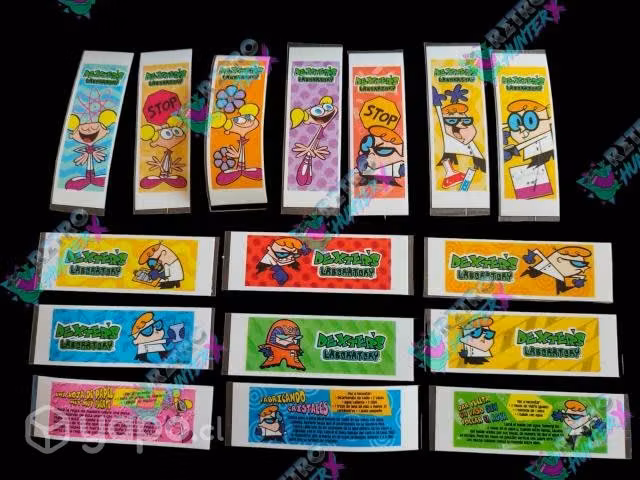 Stickers promocionales del laboratorio de dexter