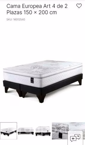 Espectacular Cama Rosen Art 4 nueva a domicilio