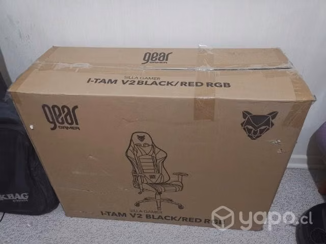 Silla Gamer con RGB I-Tam V2 Black/Red - Imagen 4