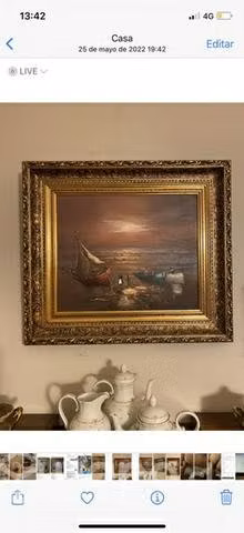 Antiguos Óleos de afamado pintor Inglés