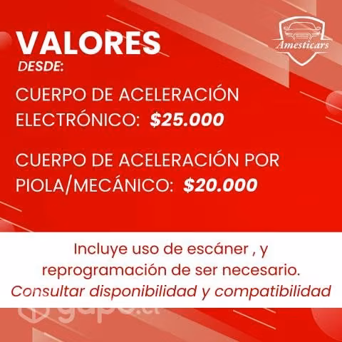 Limpieza cuerpo de aceleración